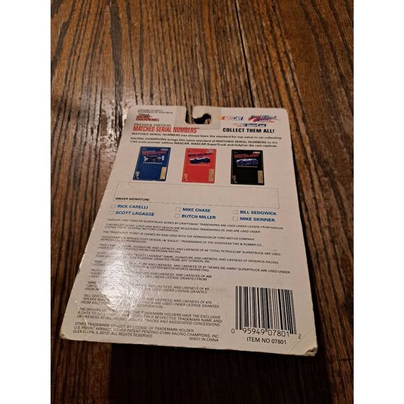 Vintage New NASCAR Racing Champions Super Truck Series Bill Sedgwick 78 NOS - Picture 2 of 2